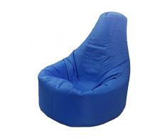 Fodera per Poltrona a Sacco, Copri Bean Bag, Pouf, Sedia da Gaming Bean Bag, Bean Bag Reclinabile - Blu