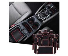 SHAOHAO Anti-Polvere Antiscivolo Supporto Tazza Interno Tappetini per Qashqai J11 SUV 2018-2023 Tappetini Fodera Inserti Tasca Porta