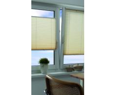 Gardinia 33088 Tenda Plissettata con Morsetto di Fissaggio, PVC, Avorio, 90 x 210 cm