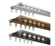 Binario Per Tende Da Soffitto Per Divisorio, Doppio Binario Per Tende In Alluminio Pesante, Binario Tenda Soffitto Scorrevole, Per Stanze, Camper, Ospedali, Tende Da Doccia ( Color : White , Size : 40