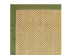 Floordirekt - Tappeto 100% Puro sisal con Bordo, in 3 Colori e 2 Dimensioni (160 x 230 cm, Naturale/Tortora)
