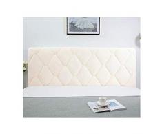 Copertura Per Testiera Per Letto Copri Testata Letto, Fodera Elastica Protezione, Coprire Antipolvere In Cotone Europeo Cover Lavabile Per Decorazione Camera Letto,Creamy white,180cm(71inch)