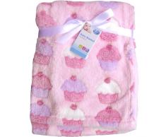TeddyT's - Coperta per bambini morbidissima, grande, con motivo decorativo