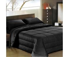 Trapunta Invernale Matrimoniale Raso Puro Cotone 100% Lucido Piumone 265x265 (col. Nero, Bianco, Avorio, Blu, Bordeaux, Oro, Grigio,Marrone, Tortora) CHIEDERE DISPONIBILITA COLORE PRIMA DELLACQUISTO