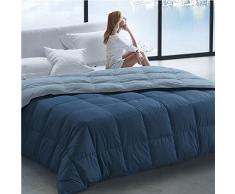 Molina Trapunta Una Piazza 100% Piumino DOca Art. Classic Unito Doubleface VAR. 202 Azzurro/Blu + tavoletta Profumo Biancheria per armadi by Biancocasa