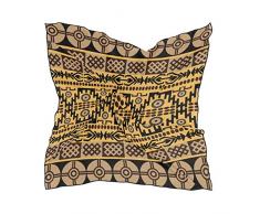 FANTAZIO Kerchief Tappeto Africano Texture Leggero Moda Sciarpa & Head Wrap per ragazze Forma quadrata