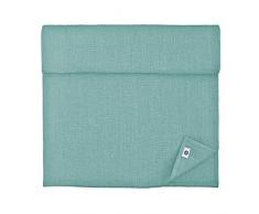 Linen & Cotton Runner da Tavola ANTEA, 100% Lino Lavato - Blu Uovo di Anatra (43 x 130cm)