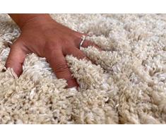 floor factory tappeto Shaggy pelo lungo Pearl beige 140x200cm meravigliosamente morbido con Oekotex