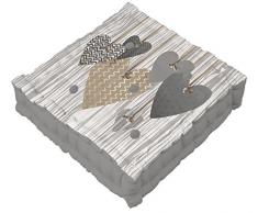 Tata Home Cuscino Sedia Imbottito Morbido Shabby Chic anche da Esterno Misura 40x40 cm altezza 7 cm Dis. 6