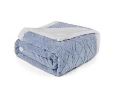 IGOLUMON Coperta Plaid Pile Coperta Letto Coperta Divano 150 x 200cm Coperta Sherpa Morbida Invernale Coperta Calda Matrimoniale
