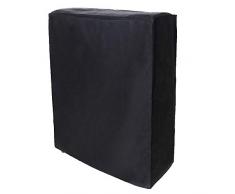 Caredy Fodera per Mobile, copriletto Pieghevole Portatile Nero Fodera Protettiva Antipolvere per mobili Copridivano Coprivande per Esterni per Uso Esterno(102 * 33 * 104 Centimetri)