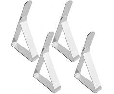 4 PEZZI FERMA Tovaglia da Tavola Grandi Clip Nere per Tavolo da Picnic in Ac EUR 25,60 - IT