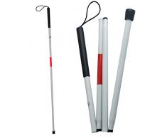 Vinmax alluminio mobilità pieghevole canna per la tenda bianco bastone 124 cm