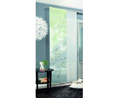 Home fashion Toupillon Tenda a Pannello, Poliestere, Verde, 245 x 60 cm