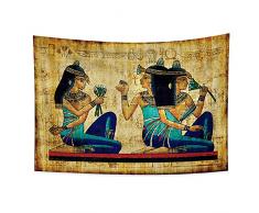 YONGFOTO 100x70cm Antico Egitto Arazzo Colore dipinto Sacerdotessa Abiti tradizionali Simbolo Antica civiltà Appeso a parete Arazzi per Casa Parete Decor Tovaglia Coperta