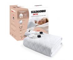 Imetec Scaldasonno Adapto maxi coprimaterasso matrimoniale 195x165 cm, Basso consumo, Riscaldamento rapido, Temperatura personalizzata, Tessuto anallergico trapuntato, Doppio comando, 6 temperature