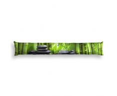 Nappes du Monde - Paraspifferi Stampato per Porta, Motivo: Home Zen, in Poliestere, 85 x 15 cm