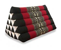 livasia | Cuscino Triangolare thailandese | Sostegno della Schiena e della nuca | Cuscino Relax dai Colori allegri