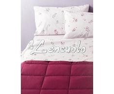 Lenzuola flanella completo una piazza e mezza CHANTAL di Zucchi