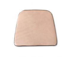 Vendemmia Cuoio Cuscini Per Sedie Quadrato Antiscivolo Cuscino Sedia Impermeabile Traspirante Cuscino Da Seduta Cuscini A Terra Con Chiusura Lampo Disegno Per Caffè Giardino Casa B-Marrone chiaro 43x4