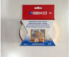 GUARNIZIONE PARAFREDDO PROFILO I BIANCO per porte e finestre in pvc -fessure 1-2,7 mm x 6mt 1200/2