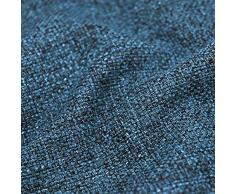DESHOME Penelope - Tessuto al Metro Idrorepellente stoffa resistente per divani, cuscini, tappezzeria (Blu azzurro, 1 metro)