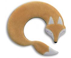 CUSCINO RISCALDABILE Leschi per la pancia e la schiena/Per collo, cervicale e coliche dei neonati/Per microonde, con semi di grano/Noah la volpe, beige nero