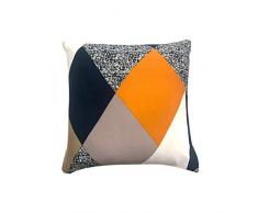 HOTNIU 1-Pezzi Copricuscini Decorativi Elasticizzato, Federa per Cuscino Quadrato Poliestere, Federe Cuscini per Divano Sedia e Letto con Doppia Faccia Stampata, 18 x 18 Inch/45 x 45 cm, Modello #MF