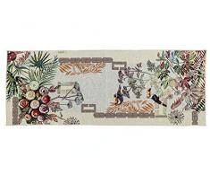 Generico Runner da Tavolo Rettangolare - Tovaglia centrotavola Coprimacchia - Varie Fantasie - Tessuto Gobelin Jacquard Alta qualità - Realizzati a Mano, Made in Italy (Runner Tucano)