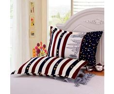 KEPOHK Federa Sonno 48 x 73 cm per Camera da Letto Federa in Cotone Morbido Federa Antipolvere 4 Pezzi 7