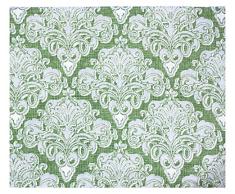 Russo Tessuti Runner Striscia Copritavolo Centrotavola SVEVA Mandala Medaglioni 40x130cm-Verde