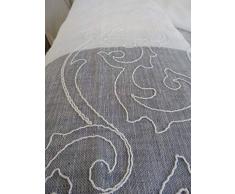 Generico Tenda A METRAGGIO Misto Lino Altezza 3 Metri E 2 tonalità di Colore (Grigio)