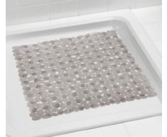 WENKO Tappeto doccia Paradise bianco, PVC, 54 x 54 cm, Tortora