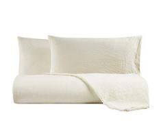 Set lenzuola federe letto parure lenzuola in 100% puro lino lavato delavè stone washed morbido resistente elegante traspirante ipoallergenico made in italy MATRIMONIALE AVORIO