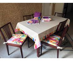 BIANCHERIA ITALIANA SET GUANTO + 2 PRESINE "DESY" IN COTONE