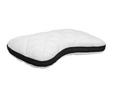 Pikolin Home - Guanciale viscoelastico, memory foam per le spalle, con doppia fodera Antiallergica (antiacaro, batteri e funghi), media durezza, 40 x 60 cm, altezza 12 cm.