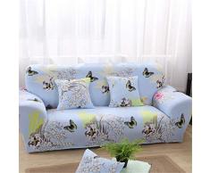 Odot Copridivano Elastico, Copridivano Salotto Protettore Imbottito Sofa Antiscivolo Ideale per Poltrone Mobili Copridivano (45x45cm Federa,la farfalla)