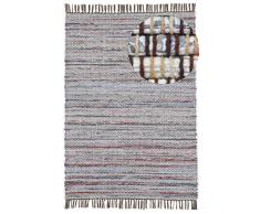 carpetfine Tappeto a tessitura Kilim Chindi Braun 120x170 cm | Tappeto moderno per soggiorno e camera da letto