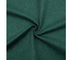 DESHOME Dalia - Tessuto al metro riciclato idrorepellente e resistente al fuoco - stoffa a metro per tappezzeria divani, cuscini, arredo (1 metro, Verde opale)