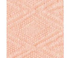 LINEN & COTTON Plaid/Copriletto/Coperta Leggera Lavorata a Maglia Arianna - 100% Pura Lana Neozelandese, Rosa Pink (120 x 180cm) Coperte Estive Invernali per Letto Divano Singolo/Matrimoniale