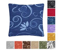 Joker Cuscino arredo Puff morbidoso sfoderabile 40x40 cm linea Cuori L679