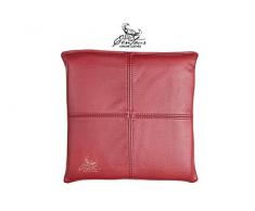 Centaur - Cuscino per seduta 40 x 40cm fatto a mano in pelle borgogna - Imbottitura in pelle come supporto per panca, cuscino per panca, supporto per panca - Made in Germany