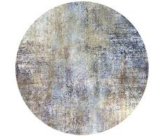 Rururug Tappeto Moderno Soggiorno Rotondo Tappeto Grandi Dimensioni Inchiostro multicolore astratto nordico Morbido Antiscivolo Pelo Corto Tappeti Ornamenti (200CM)