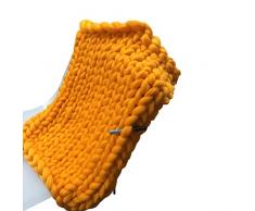 XZSBDXHH Coperta Lavorata a Maglia Grossa in Lana Lavorata a Mano Coperta Calda e Accogliente Fatta a Mano allUncinetto per Divano Letto Sedia Tappeto per Animali Domestici (E 180x200cm)
