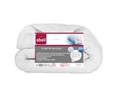 Abeil 1388;- Piumone matrimoniale leggero antitraspirante TopCool, Poliestere, bianco, 240 x 260 cm