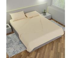 Leonardo Home - completo piazza e mezza da Letto 100% puro cotone - compreso nel completo 1 lenzuolo - 1 federa per cuscino standard - 1 sotto con angoli - prodotto 100% MADE IN ITALY