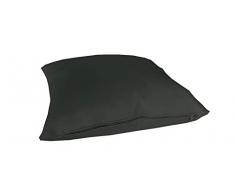 Trama Toscana Cuscino Ecopelle in 29 Colori cm 60x60 sfoderabile Completo di Imbottitura in Fiocco Anallergico Le Altre 2 Misure cm 45x45 e 30x60 Realizzabile Anche su Misura Variante 1114 Nero