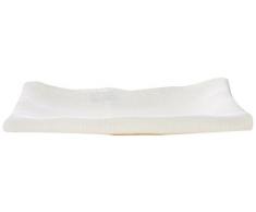 LinenMe Un Set di Due Asciugamani Lara in Lino Bianco 33x50cm, Realizzato in EU