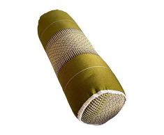 VIE Naturals Thai Kapok-Cuscino per Collo Grande, Colore: Verde, Multicolore, Taglia Unica