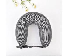 NA Cuscino in schiuma di microparticelle per collo, mento, vita e gambe, adatto per viaggi in famiglia, aereo, autobus, treno, cuscino cilindrico regolabile e pieghevole